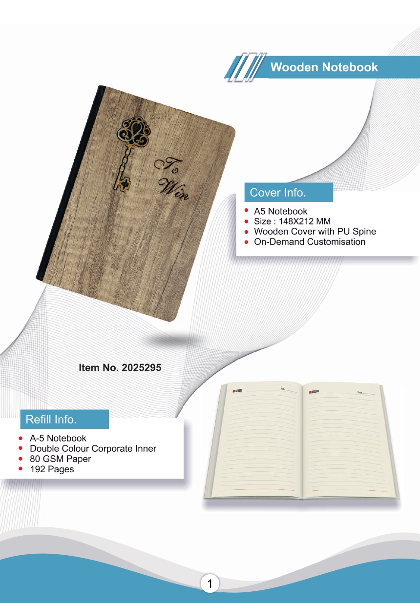 wooden notebook